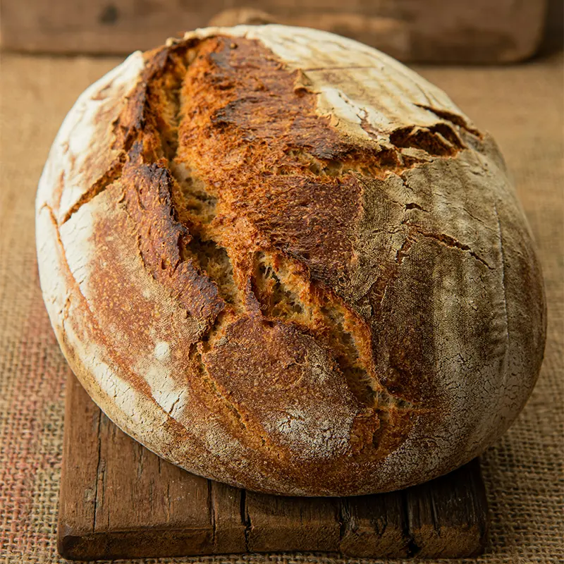 Pagnotta di pane casereccio artigianale del panificio Pane e Nicchia