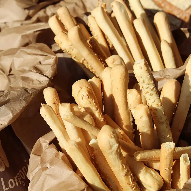 Grissini artigianali del panificio Pane e Nicchia